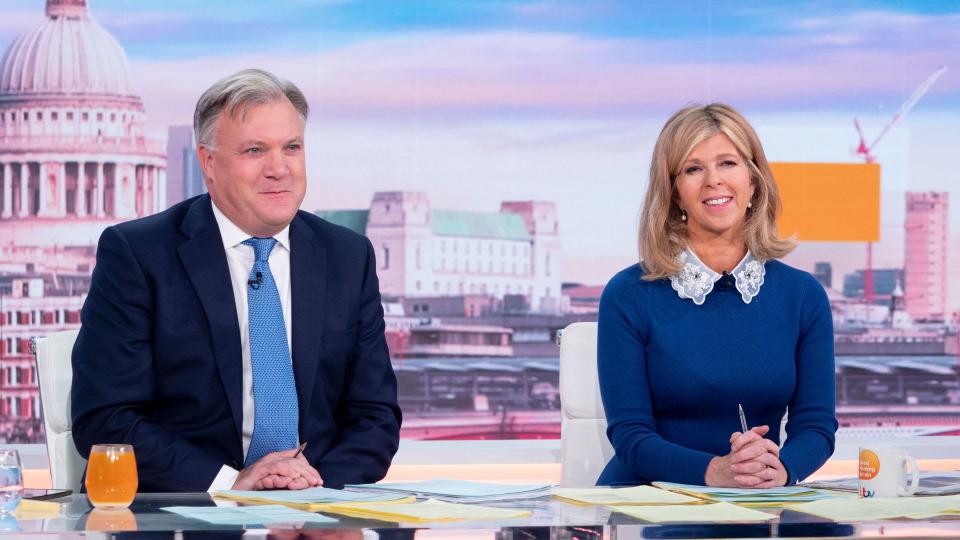 Ed Balls and Kate Garraway on 'Good Morning Britain' 