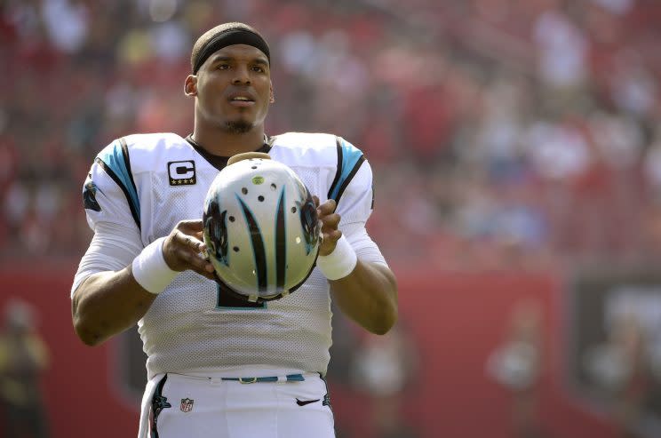 Cam Newton followed up an MVP campaign with a rough 2016 season in which his Panthers failed to make the postseason a year after winning the NFC crown. (AP) 