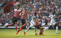 Football Soccer Britain - Southampton v Sunderland - Premier League - St Mary's Stadium - 27/8/16 Southampton's Jose Fonte in action Reuters / Peter Nicholls Livepic EDITORIAL USE ONLY. No use with unauthorized audio, video, data, fixture lists, club/league logos or "live" services. Online in-match use limited to 45 images, no video emulation. No use in betting, games or single club/league/player publications. Please contact your account representative for further details.