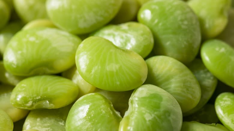 pile of lima beans