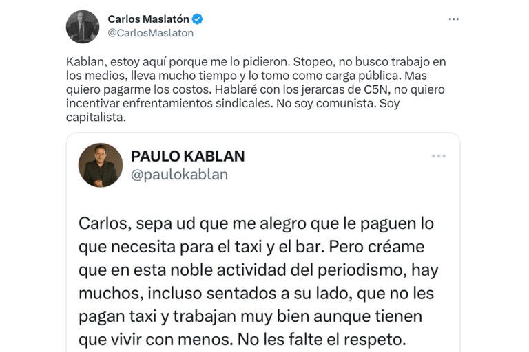 La respuesta de Carlos Maslatón a la crítica de Paulo Kablan