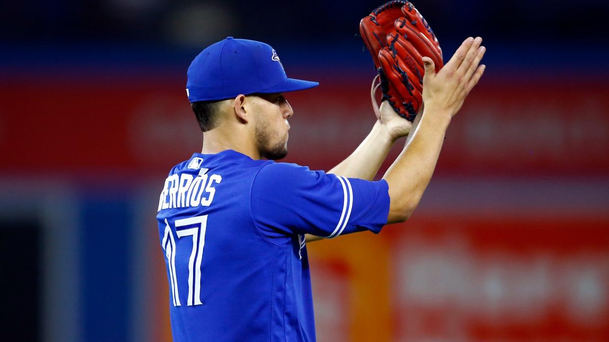 Clubhouse camaraderie and the city of Toronto were big selling points for Berríos in his decision to sign an extension. (Photo by Vaughn Ridley/Getty Images)