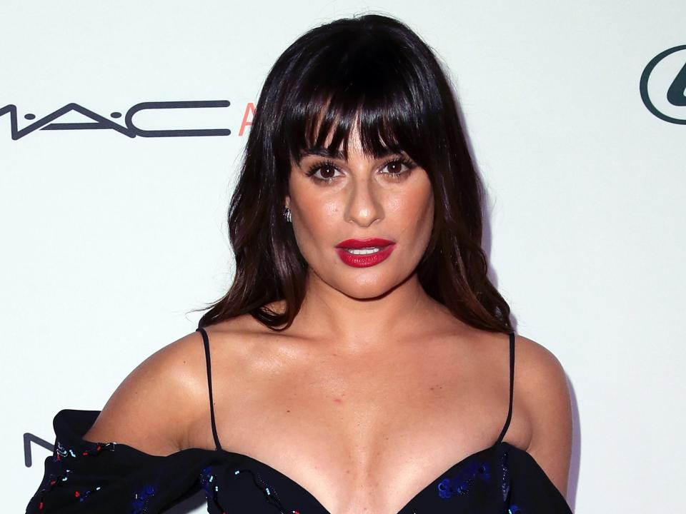 Lea Michele with bangs