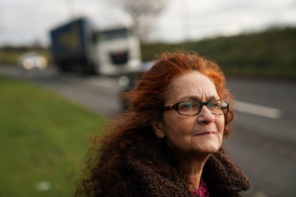 Nurse Elizabeth Donowho suffered several broken bones in the car crash in Shucknall Hill, Herefordshire (Jacob King/PA Wire)