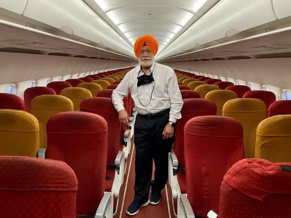 SP Singh Oberoi traveled alone from Amritsar to Dubai on an Air India flight. (Photo/ ANI)