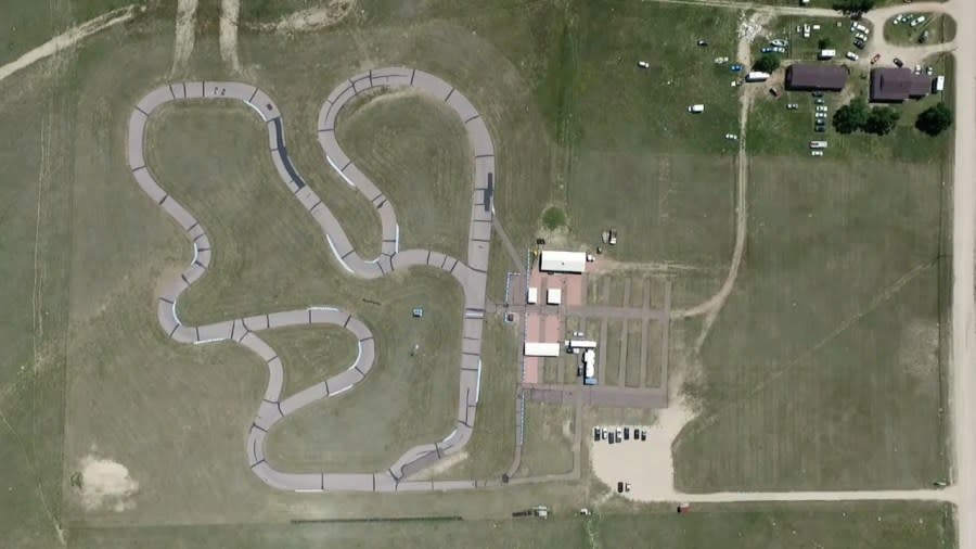 The go-kart track can be altered with three to four-track configurations.