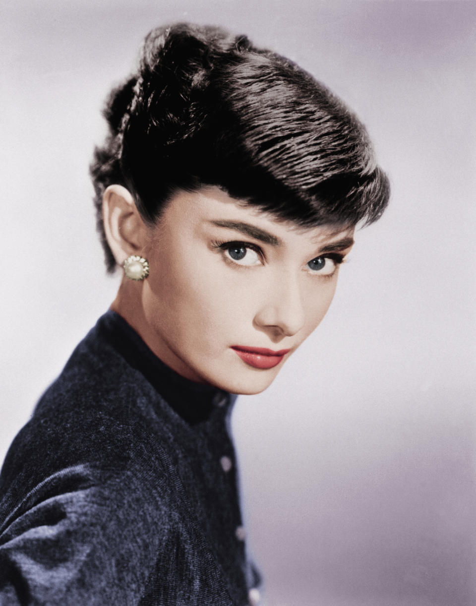 Audrey Hepburn was an original pioneer of straight brows. (Getty Images)