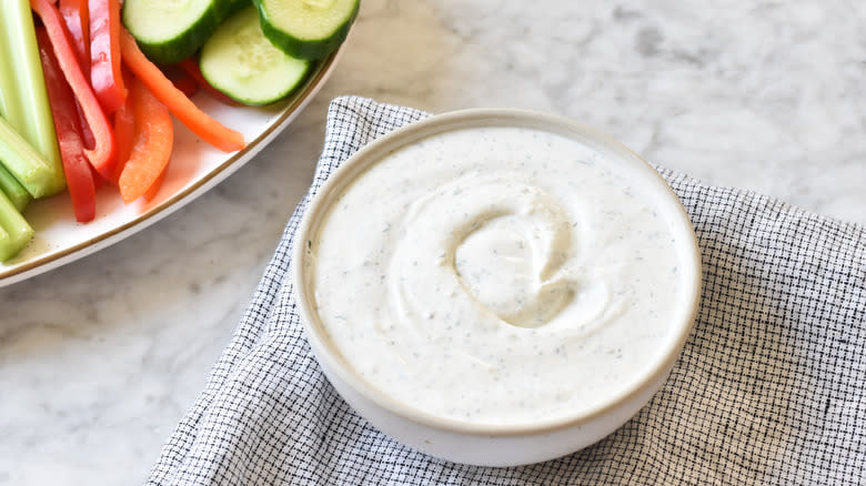 ranch dip cottage cheese vegetables