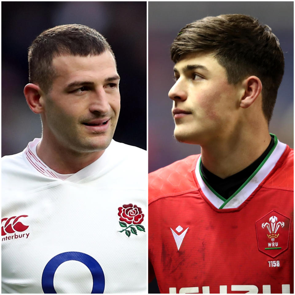 Jonny May and Louis Rees-Zammit