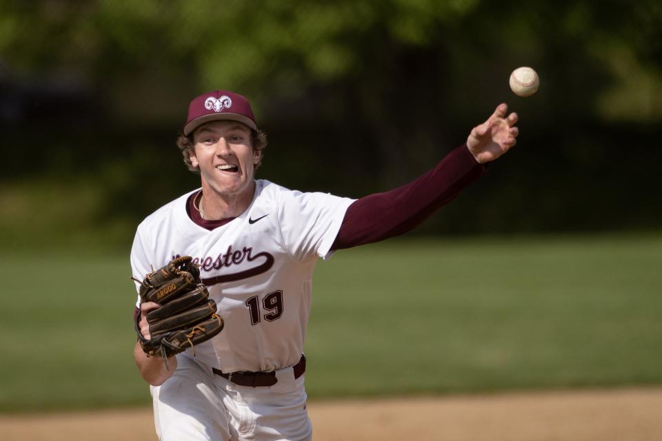 Worcester Academy's T.J. Power, shown throwing a pitch in the Central New England Prep School Baseball League Tournament against Deerfield Academy, leaves a title-filled legacy in Central Mass.