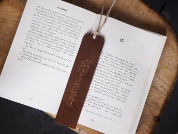 24) Handmade Leather Bookmark