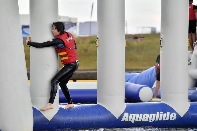 There will be a range of inflatable obstacles to challenge thrill-seekers