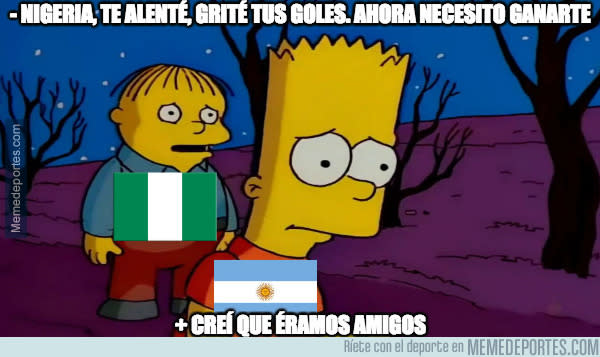 Memes Nigeria vs Argentina