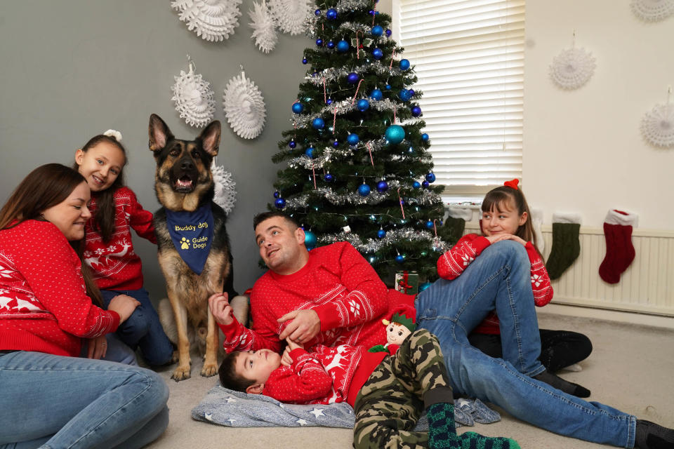 Family posing 