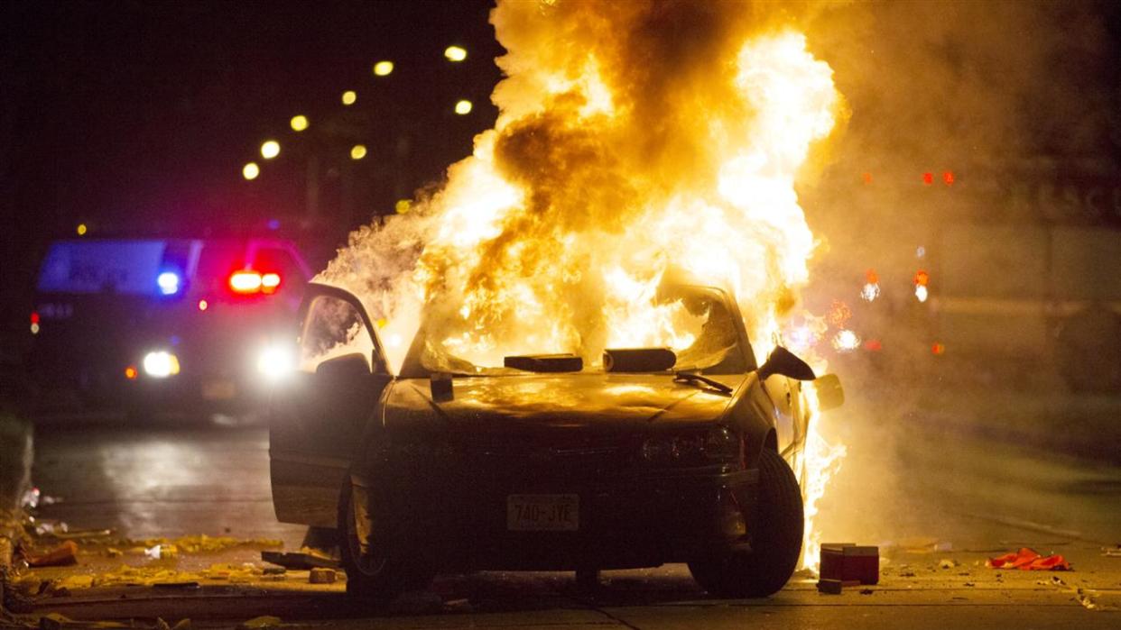 Violence erupted earlier this month in Milwaukee after a man fleeing a traffic stop was shot and killed by police. Authorities say video from the shooting will not be released during the investigation. (Photo: Calvin Mattheis/Milwaukee Journal-Sentinel via AP)