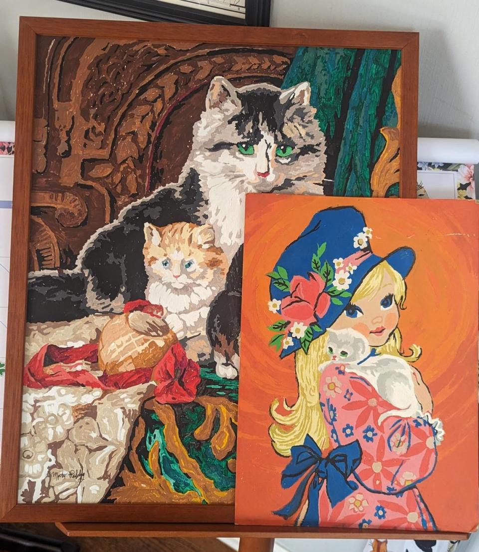 Julia Hardenburger said her new Snick’s Cat Cafe will feature some kitschy 1950s-style items, such as tapestries, “that are kind of crazy cat lady but in a fun way.” Courtesy photo