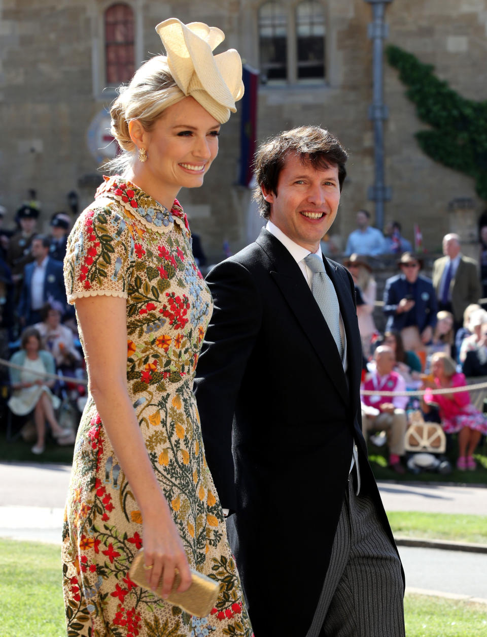 <p>James Blunt and Sofia Wellesley were also spotted making their way into St George’s Chapel. Photo: Getty </p>