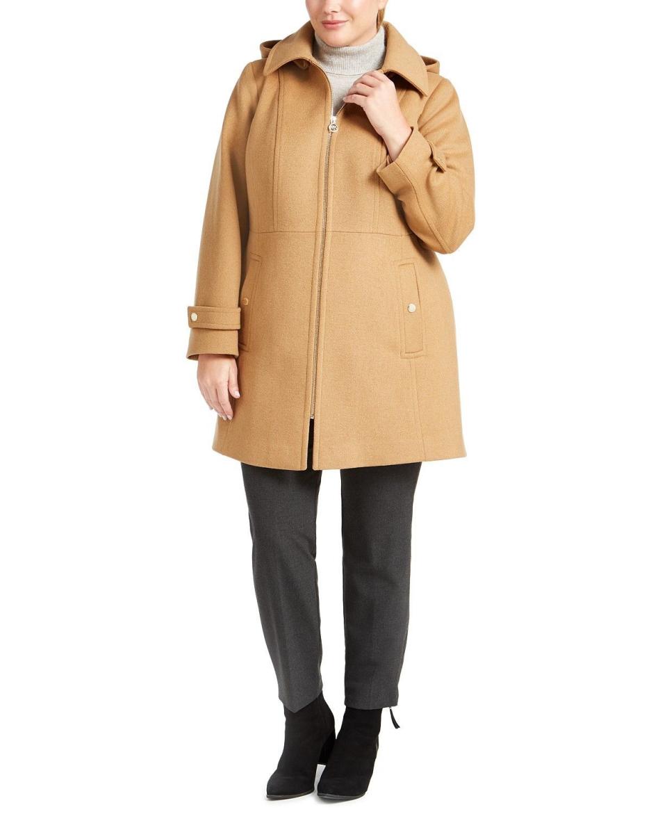 4) Hooded Stand-Collar Coat