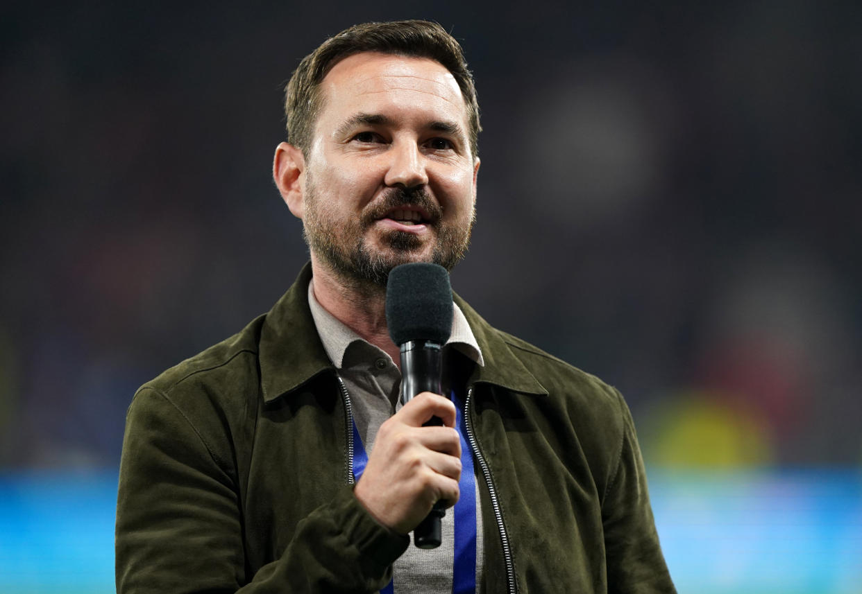 Actor Martin Compston during the International Friendly match at Hampden Park, Glasgow. Picture date: Thursday March 24, 2022.