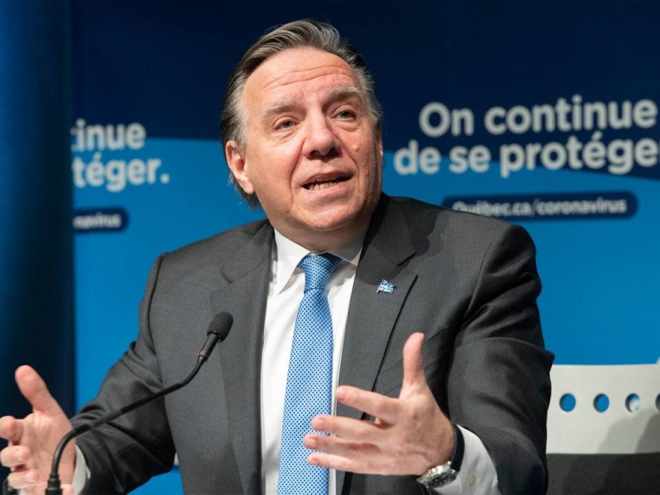 Quebec Premier François Legault said it's time for unvaccinated Quebecers to pay, as hospitals become overwhelmed. (Graham Hughes/The Canadian Press - image credit)