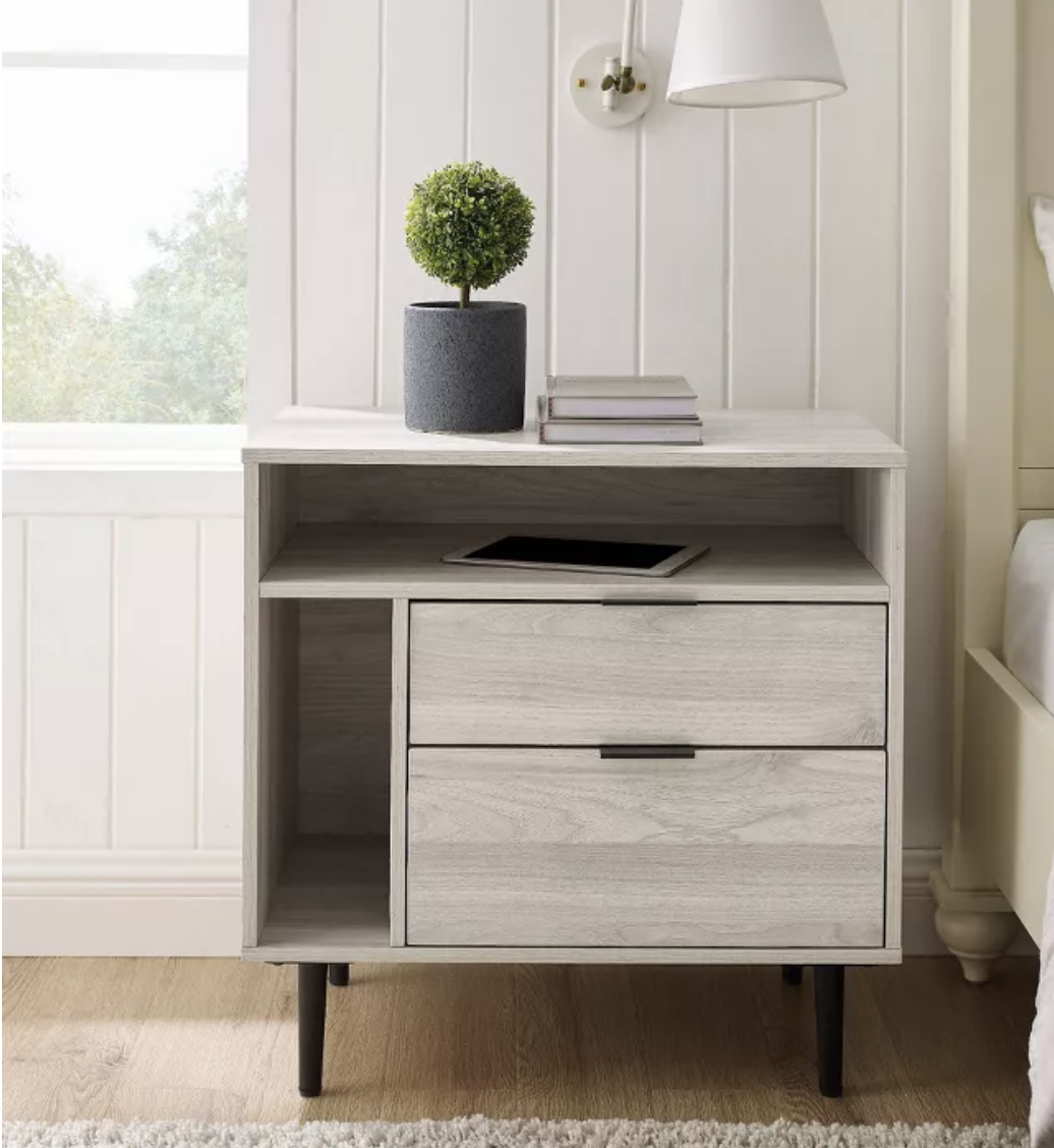 Rockwell Modern Storage Nightstand - Saracina Home