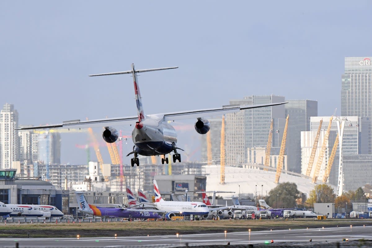 London City Airport wants its ban on flights after 1pm on Saturdays to be scrapped (Victoria Jones/PA) (PA Archive)