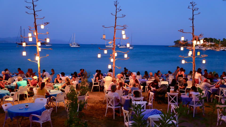 Datça is known for its buzzy waterfront bars and restaurants. - Tolga Ildun/Alamy Stock Photo