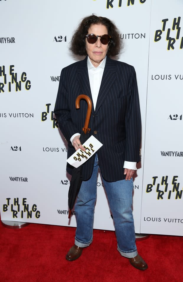 Lebowitz at the premiere of "The Bling Ring."