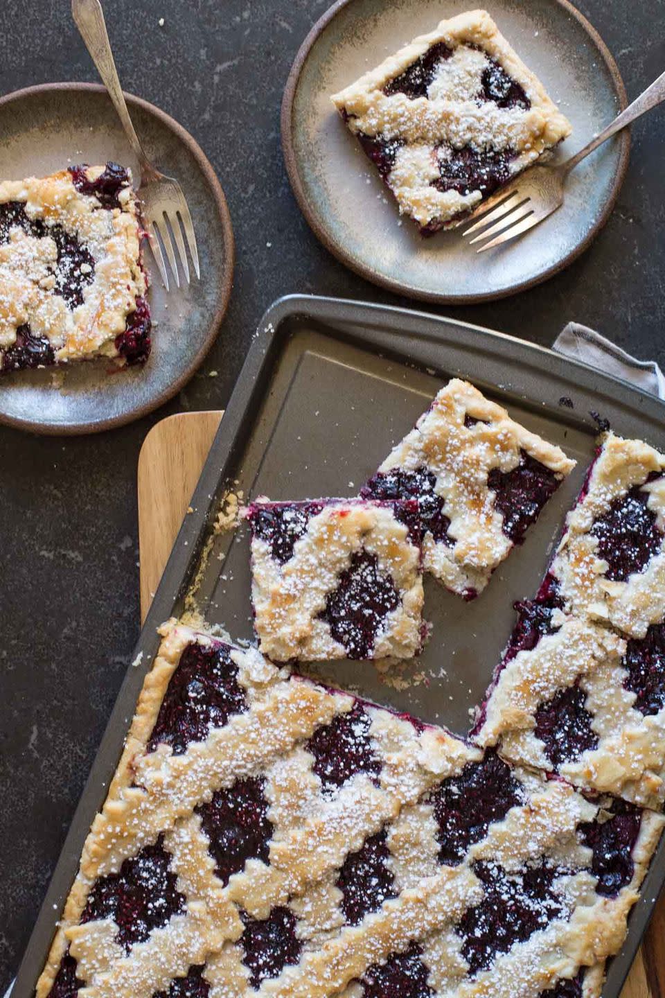 Triple Berry Slab Pie