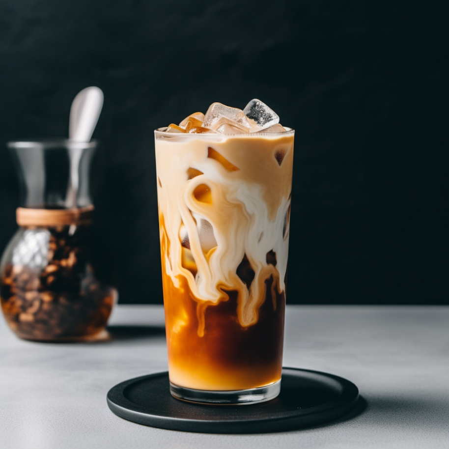 a cold brew topped with "coffee milk" cold foam