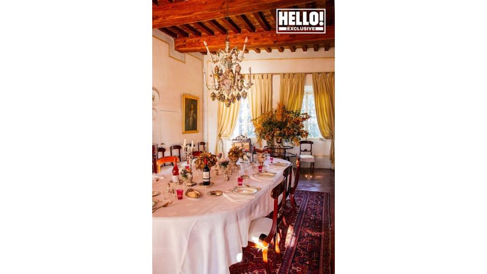 Castello Sonnino dining room