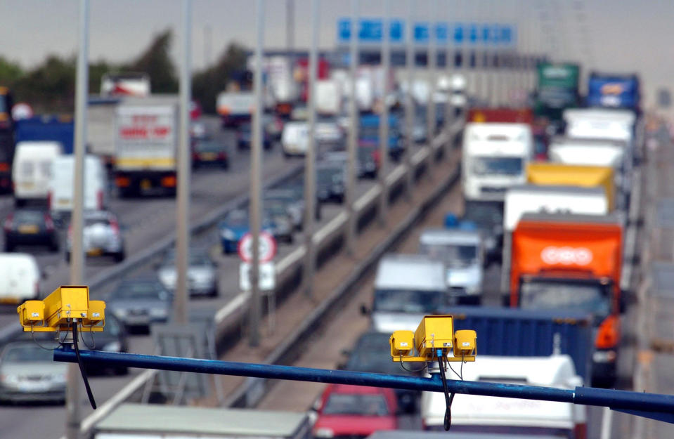 The ‘smart motorway’ is on the M1 (Picture: PA)