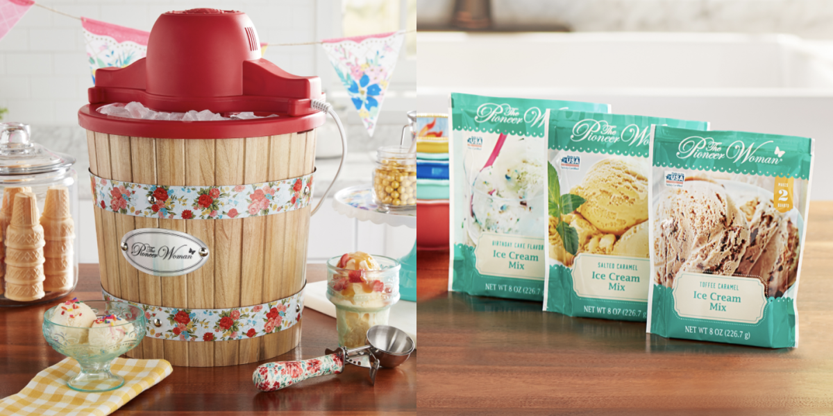 The Pioneer Woman Ice Cream Maker at Walmart - Ree's Ice Cream Maker Is On  Sale