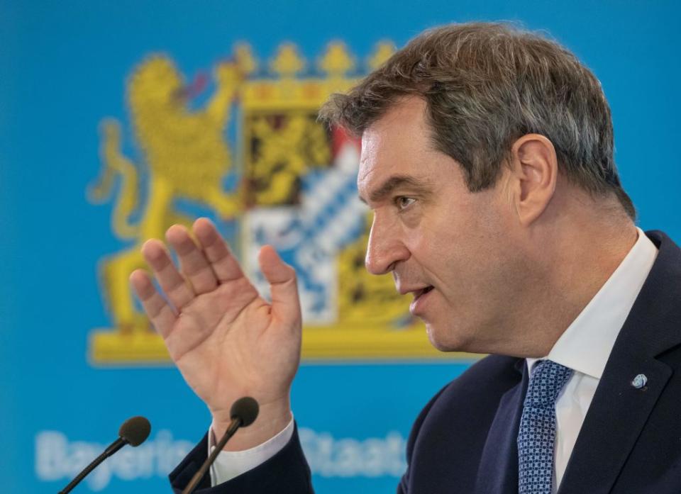 Markus Söder (Photo by PETER KNEFFEL/POOL/AFP)