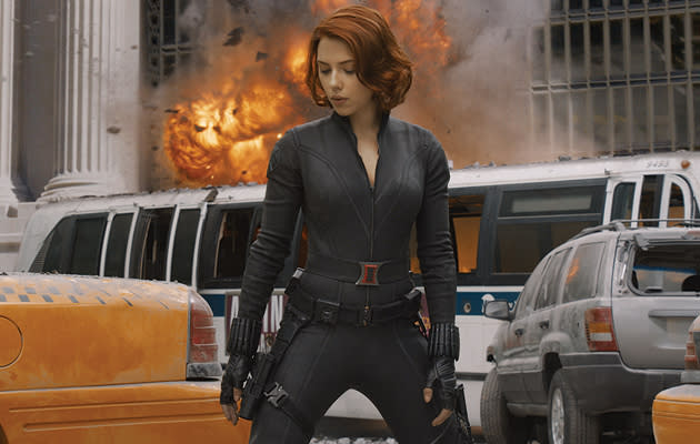 Scarlett Johansson as Natasha Romanoff/ Black Widow<br>"<a href="http://movies.yahoo.com/movie/the-avengers-2012/" data-ylk="slk:Marvel's The Avengers;elm:context_link;itc:0;sec:content-canvas" class="link ">Marvel's The Avengers</a>" (2012)<br>