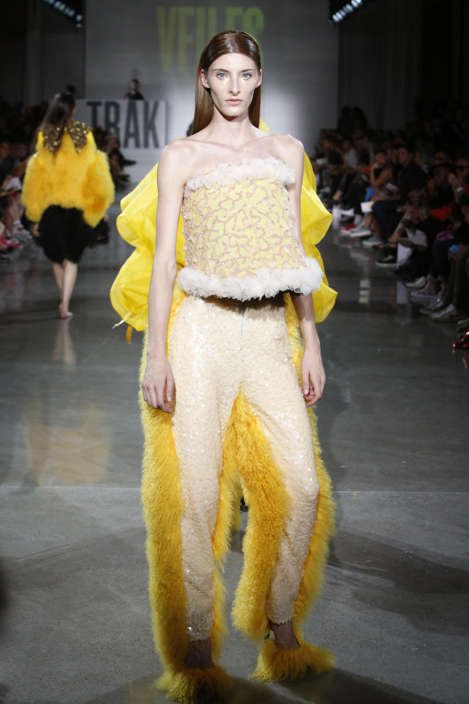 Top and Pants With Fur Backing by David Ferreira