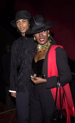 Grace Jones and son at the New York premiere of 20th Century Fox's Planet Of The Apes