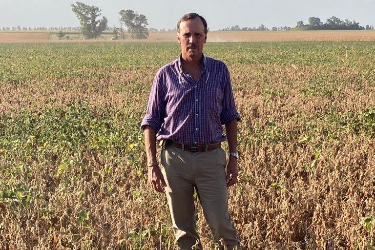 El productor agropecuario Adrián Barrau