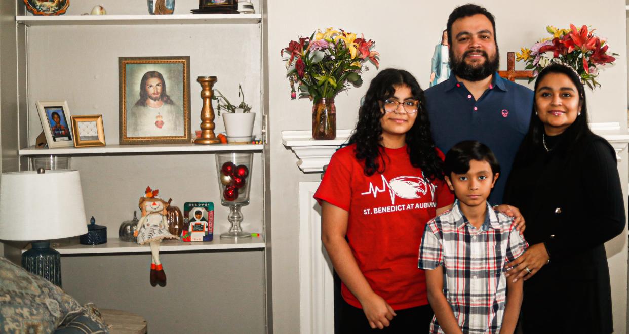Christian Rivera and Siria López fled Honduras from gang violence with their children, Krissia Rivera and Diego Rivera and found a better life here in Memphis.