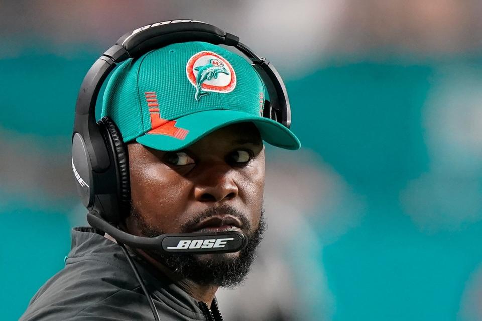 Former Dolphins coach Brian Flores is suing the NFL and the Dolphins.