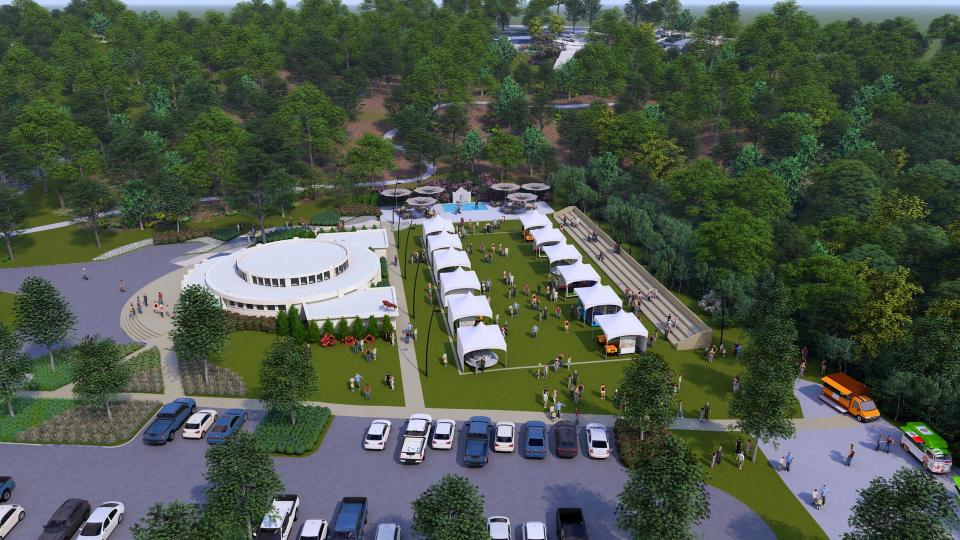 Kentuck Art Center on Tuesday shared renderings of Kentuck at Queen City, a proposed expansion project at the historic Queen City Pool House in Tuscaloosa. The project would include increased museum space, a café, an additional retail storefront and an event venue.