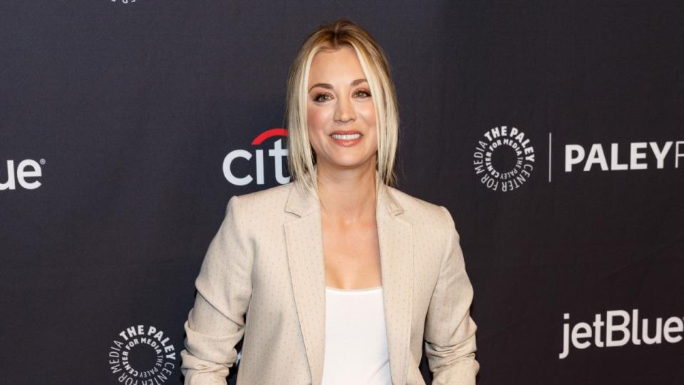 The 'Big Bang Theory' star said her new hubby, Karl Cook, looked "just as happy" following her recent procedure.