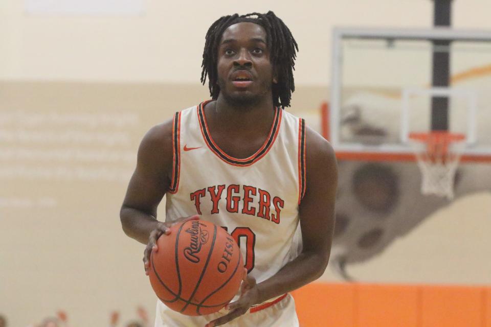 Mansfield Senior's Ja'Ontay O'Bryant posted five points, seven rebounds, seven assists and four steals in a solid all-around game during the Tygers' 81-46 win over Ontario on Tuesday night.