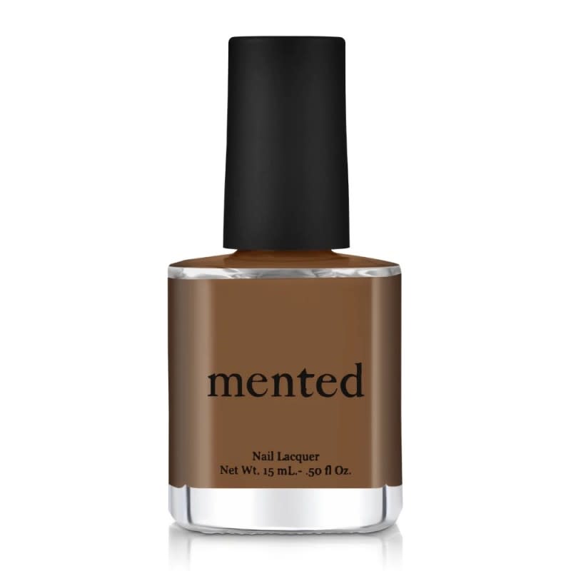 <p>Mented Nude Nail Polish in Brown & Bougie, $8, <a href="https://www.mentedcosmetics.com/products/nude-nail-lacquer" rel="nofollow noopener" target="_blank" data-ylk="slk:available here;elm:context_link;itc:0;sec:content-canvas" class="link ">available here</a></p>