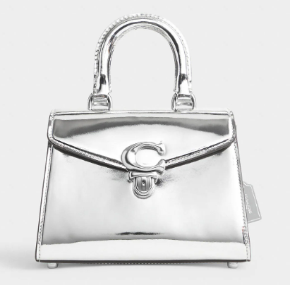 Penn Shoulder Bag In Silver Metallic