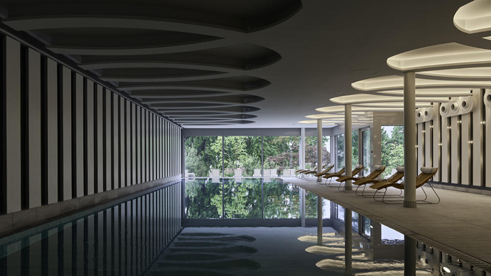 The indoor pool - Credit: Courtesy of Chenot Palace Weggis