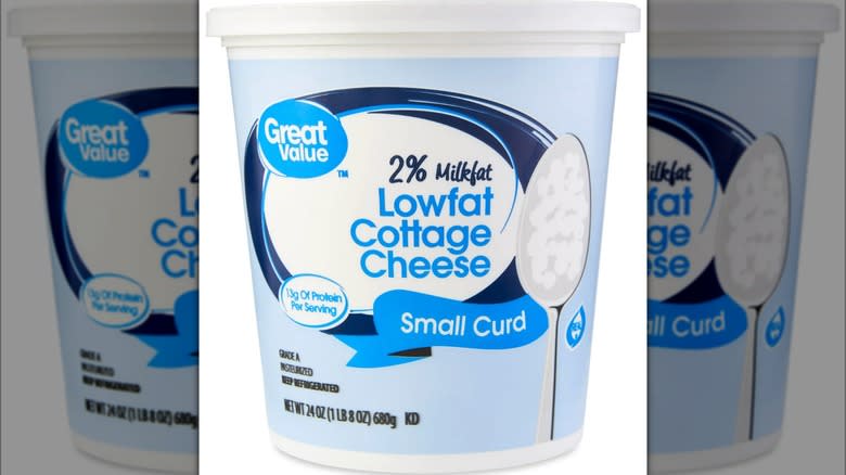 Great Value lowfat cottage cheese