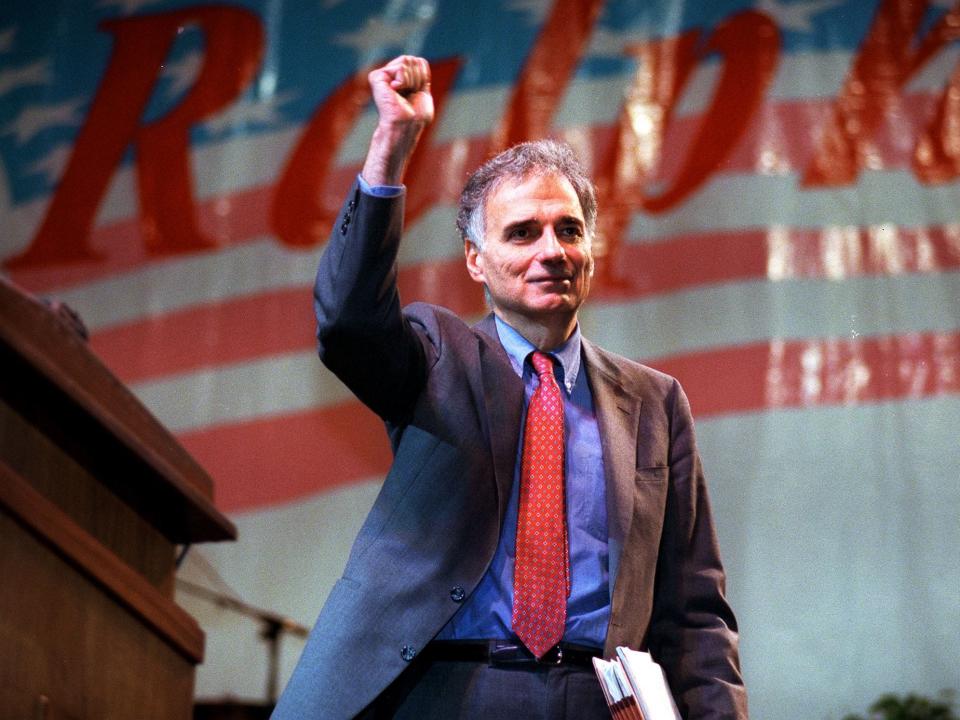 Green Party candidate Ralph Nader.