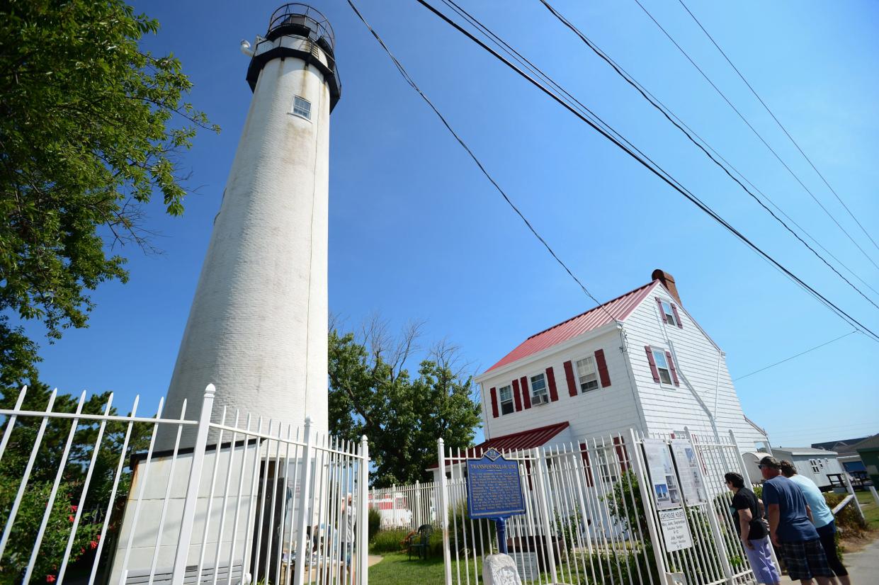 The Fenwick Island Lighthouse.