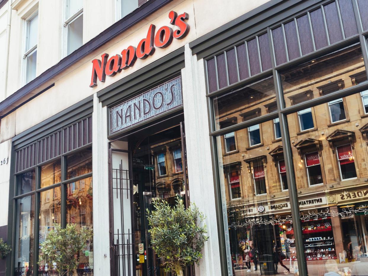 Nando's frontage, Sauchiehall Street, Glasgow: iStock